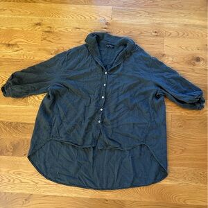 Bella Amore Navy oversized button down shirt